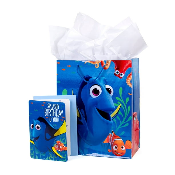 Hallmark Large Gift Bag with Birthday Card and Tissue Paper (Finding