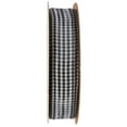 thumbnail image 4 of (3 pack) Offray Ribbon, Black 5/8 inch Micro check Woven Ribbon, 9 feet, 4 of 7