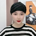 thumbnail image 3 of Turbante Skymirror para mujer, gorro con lentejuelas, bordado a juego, ligero, para cubrir el cabello, gorro para mujer, gorro de uso diario, 3 of 8
