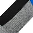 thumbnail image 4 of Basix Ankle Socks for Men, Comfort Athletic Fit, Cotton Blend, Royal Black Heather, 4 of 6