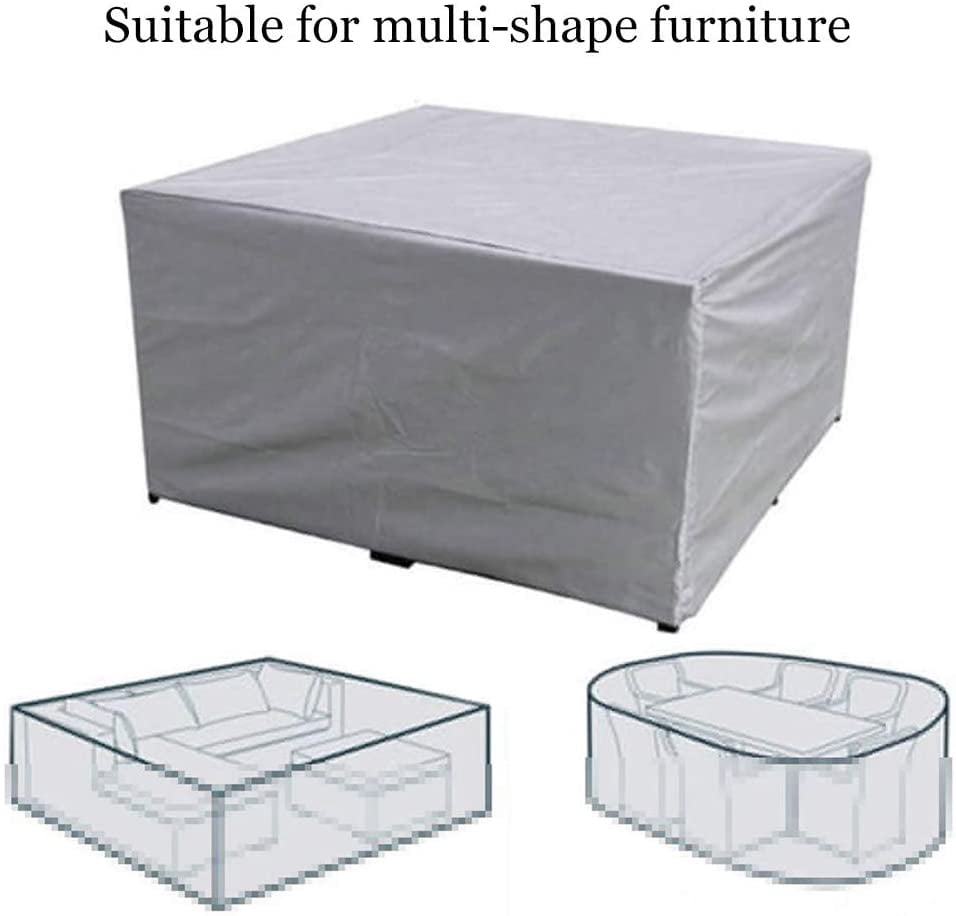 Housse De Protection Pour Table De Jardin Rectangulaire - 140x75x105 Cm - Imperméable, Anti-UV, Oxford 420D - 2