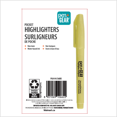 thumbnail image 5 of Pen+Gear Yellow Chisel Tip Pocket Highlighters, 36 Count, 5 of 5