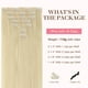 thumbnail image 2 of - Extensiones de cabello humano real natural con clip, cabello Remy para mujeres, 14 pulgadas, 3,88 oz (110 g), 7 piez, 2 of 5