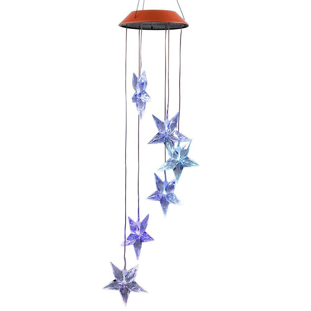 Details about   LED Solar Power Light Wind Chime Color Changing Lamp Garden Home Decor Ball Star