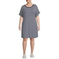 thumbnail image 4 of Terra & Sky Women's Plus Size Roll Cuff T-Shirt Dress, 4 of 6