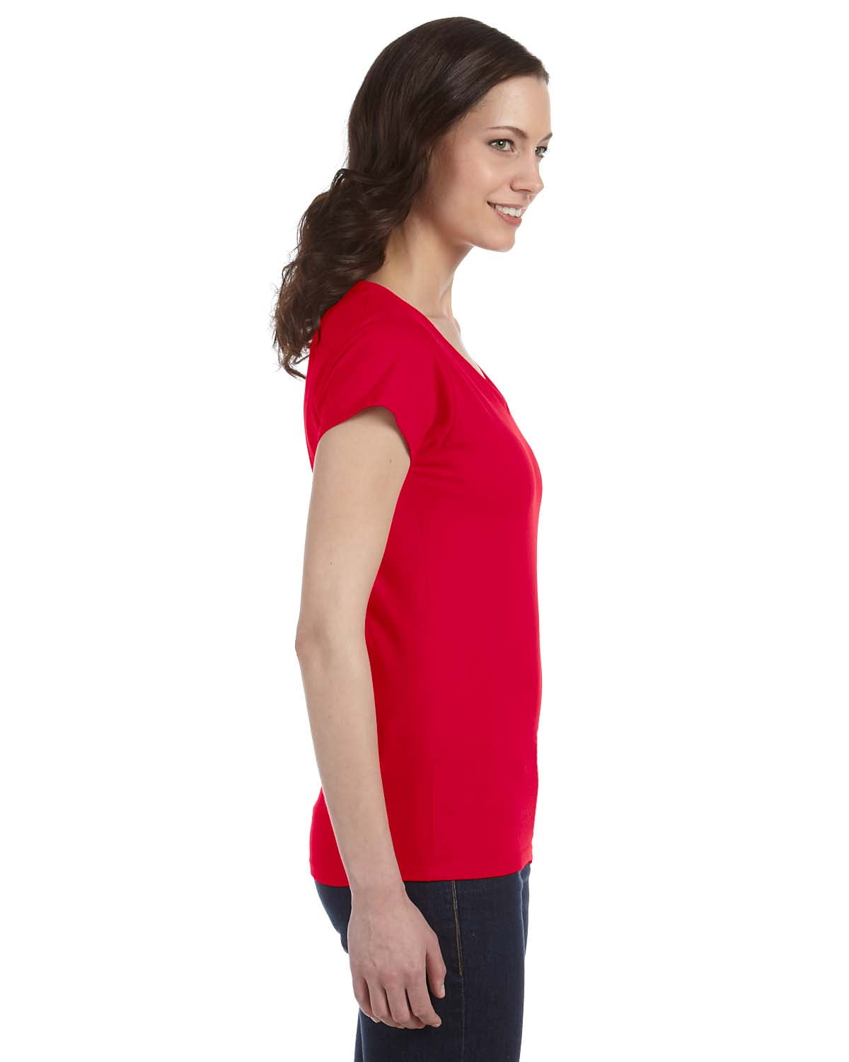 Gildan G64Vl Ladies' Softstyle Fitted V-Neck T-Shirt