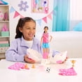 thumbnail image 3 of Barbie Team Barbie Roll and Reveal Soccer Player Doll and Accessories with Brunette Fashion Doll, 8 Surprises & Soccer Ball Encasement, 3 of 7