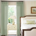 thumbnail image 2 of AIR-Sage Green Linen Sheer Curtains 96 Inches Long Memory Shape Trained Pleated Curtain for Living Room with Hooks Rings Back Tab Pinch Pleat Drapes 96 Inch Length for Boho Bedroom Dining Room 1 Pane, 2 of 4