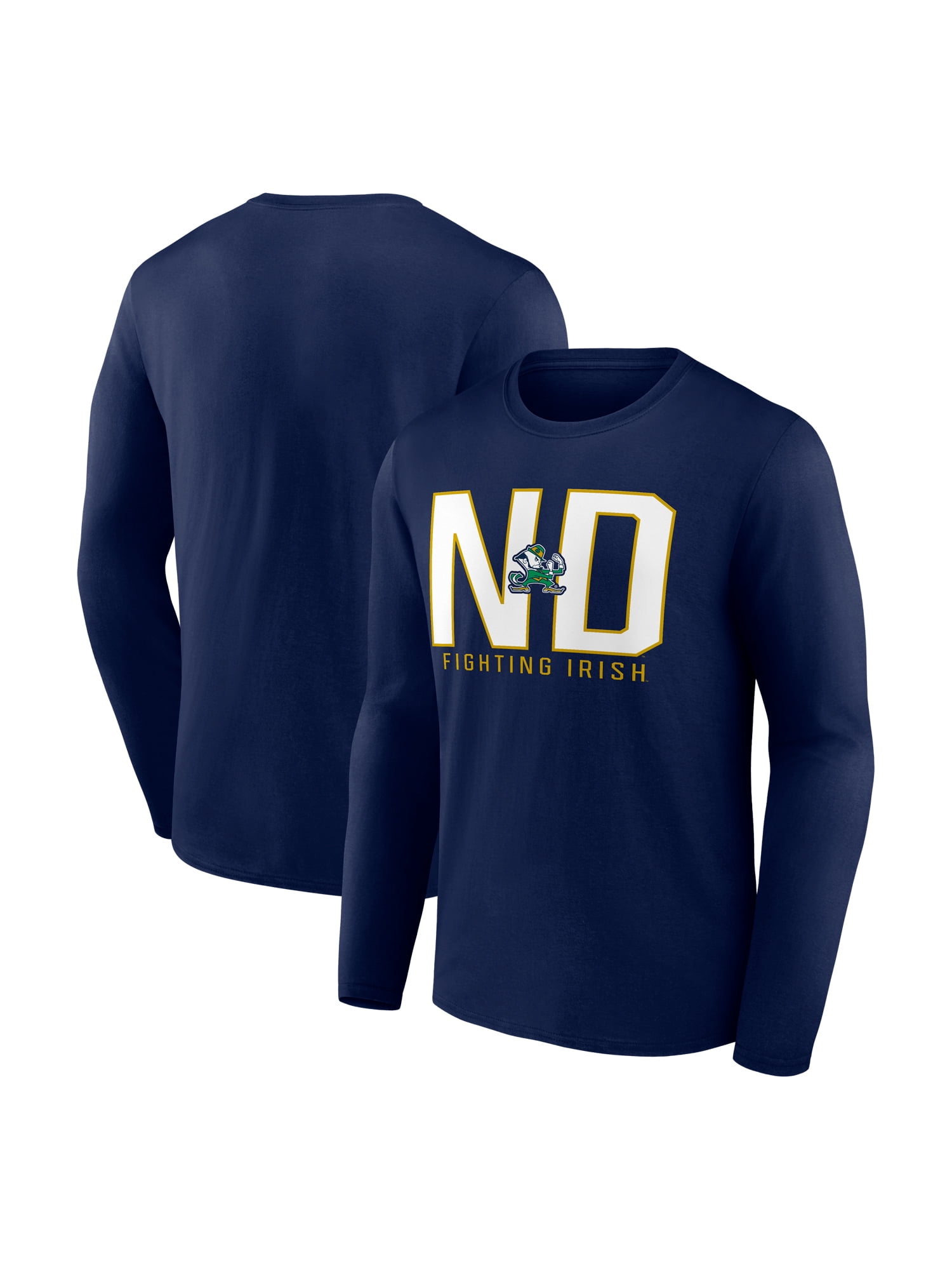 NCAA Notre Dame Fighting Irish Men's Cotton Navy Long Sleeve T-Shirt