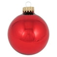 thumbnail image 2 of Glass Christmas Tree Ornaments - 50mm / 2" [12 Pieces] Designer Balls from Christmas by Krebs - Handmade Seamless Hanging Holiday Decorations for Trees (Christmas Red), 2 of 5