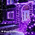 thumbnail image 4 of Fairy Lights JMEXSUSS, paquete de 8 luces LED, funciona con pilas, color morado, 4 of 7