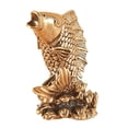thumbnail image 3 of Estatua de latón Strade Fareast Limited Figura de cobre pisapapeles carpa Feng Shui dorado, 3 of 8