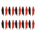 thumbnail image 3 of 20 Pcs Black Red Soft Plastic Coated Testing Probe Alligator Test Clip, 3 of 5
