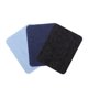 thumbnail image 2 of 12 piezas parches de hierro en suéteres camisa codos parche de rodilla parches de mezclilla de mezclilla (negro + azul oscuro + azul claro), 2 of 5