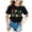 Black, variant on Trendfront Girls Grade Graphic T Shirts Crewneck Short Sleeve Colorful Letter Print School Theme Outfit Back To School Casual Tee Tops