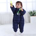 thumbnail image 6 of BULLPIANO Baby Winter Snowsuit One-Piece Hooded Romper Bodysuits Zipper Warm Coat Jacket with Gloves Boots 3 Piece Set, 6 of 6