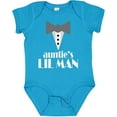thumbnail image 3 of Inktastic Auntie Lil Man Tuxedo Front Boys Baby Bodysuit, 3 of 5