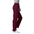 thumbnail image 3 of Adar Universal Scrubs For Women - Tapered Cargo Scrub Pants - 506T - Burgundy - XS, 3 of 7