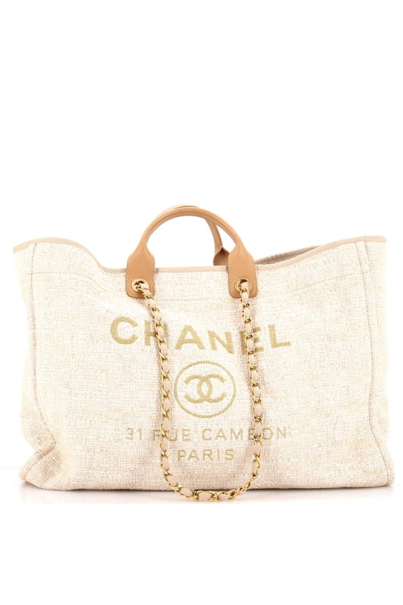 Pre-Owned Deauville Tote Raffia with Glitter Detail Large By Rebag