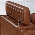 thumbnail image 5 of Furniture of America Holm Faux Leather Adjustable Headrest Chair in Brown, 5 of 8