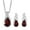 Garnet, variant on Wedding Costume Jewelry Set for Women Purple Amethyst Drop Earrings Bridal Necklace 925 Sterling Silver Stainless Steel Bridesmaid Women for Bride Size 20" Birthday Christmas Gifts