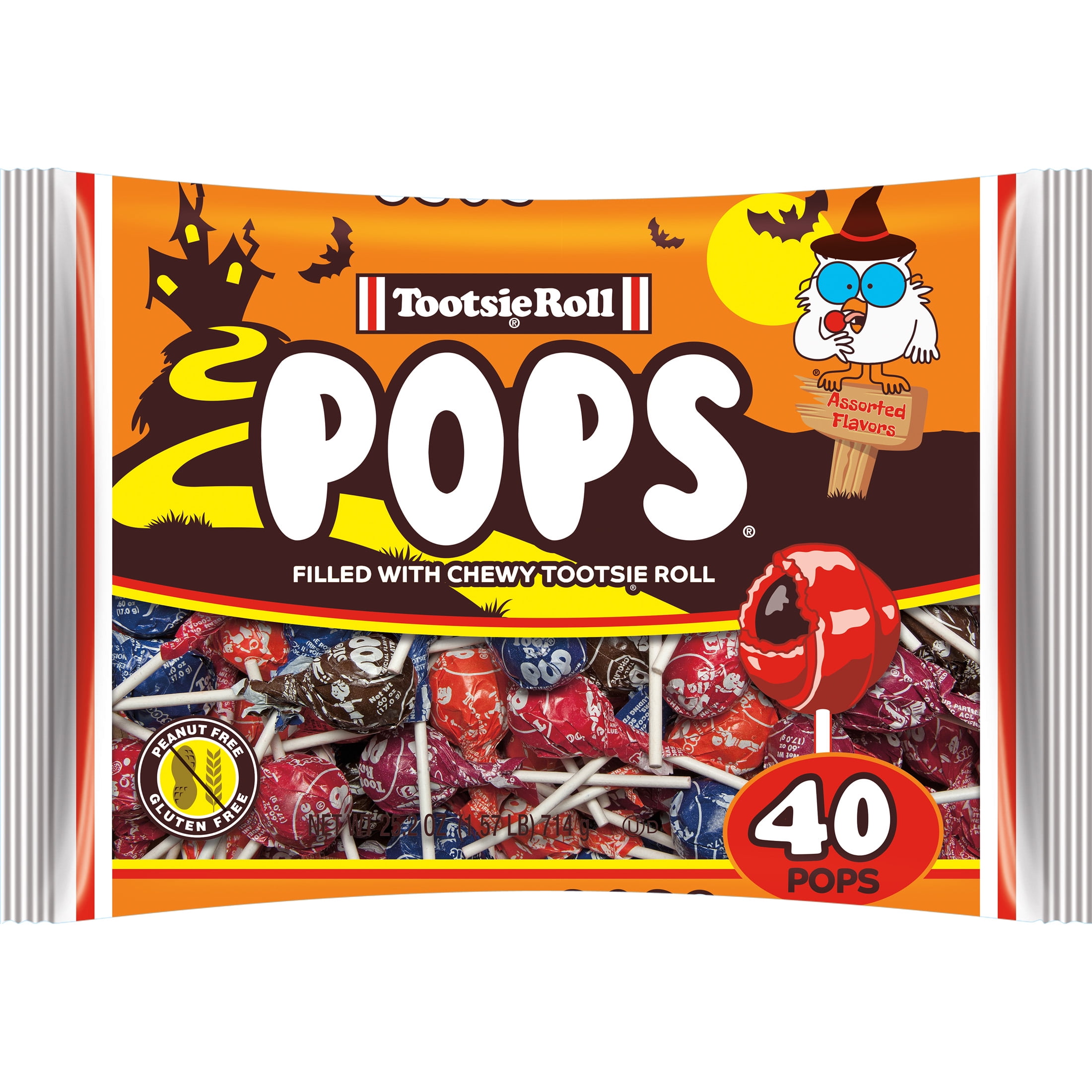 TOOTSIE POPS Halloween Candy 25.2 oz / 40 Lollipops