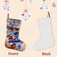 thumbnail image 3 of Sonic Tema: Calcetines de Navidad, fino lino blanco para colgar en escaleras y chimenea, decoración navideña para el hogar, regalo de Navidad. 45cm × 32cm, 3 of 5