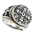 thumbnail image 3 of Anillo vintage de moda para hombre, decorativo, cómodo, resistente a la decoloración, anillo para hombre, número 8, 3 of 13
