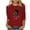A01-Red, variant on ZVAVZ Trendy Tops for Women 2025,Ladies Black History Month Print Blouse 3/4 Length Sleeve Round Neck Tunic Holiday Gifts Blouses for Women Flash Deals of The Day Clearance White L