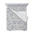 thumbnail image 7 of Farmhouse Flower Full Size Down Alternative Comforter, Lightweight Comforter Quilt Bedding Set with Pillow Shams Botanical Vintage Light Blue Leaf All Seasons Bed Comforter Duvet Insert 78"x90", 7 of 7