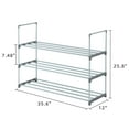 thumbnail image 4 of UWR-Nite Shoe Rack, 3-Tier Shoe Organizer, Hold up to 15 Pairs of Shoes, Stackable Shoe Tower for Living Room, Entryway, 4 of 4
