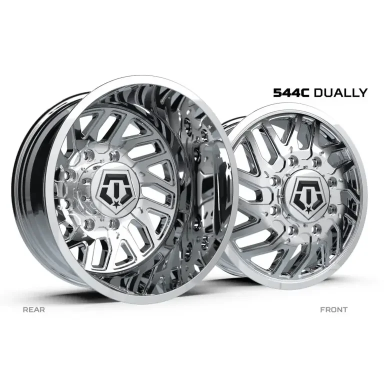 TIS 544C Chrome Wheel Rim, 20x12, 5x4.5/5x5, -44mm Offset