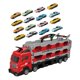 thumbnail image 3 of Juego de vehículos de lanzamiento Hugo Juguete transportador rojo con 16 coches, 3 of 9