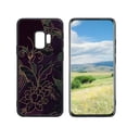 thumbnail image 1 of Gold-Floral-Dark-Grunge-Academia-aesthetic-4 Phone Case, Degined for Samsung Galaxy S9 Case Men Women, Flexible Silicone Shockproof Case for Samsung Galaxy S9, 1 of 1
