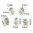 thumbnail image 6 of UDIYO 10Pcs Nail Ornaments Irregular Shape Rust-proof Cubic Zirconia DIY 3D Nail Ornaments Fake Nail Decor for Female, 6 of 7