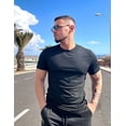thumbnail image 2 of COOFANDY Black T Shirts for Men Summer Basic Short Sleeve Tees Crewneck Plain Casual T Shirts, 2 of 6
