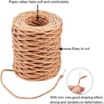 thumbnail image 3 of 2pcs 1.0mm Light Brown Floral Wire Wrap Twine Handmade Iron Wire Paper Rattan for (Length: 210M), 3 of 5