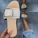 thumbnail image 5 of Amzcrzy Zapatos de mujer,Zapatos de mujer,Zapatillas de mujer, Sandalias y pantuflas planas con estampado de leopardo para mujer con hebilla de metal Sandalias Mujer Zapatillas De Casa, 5 of 9
