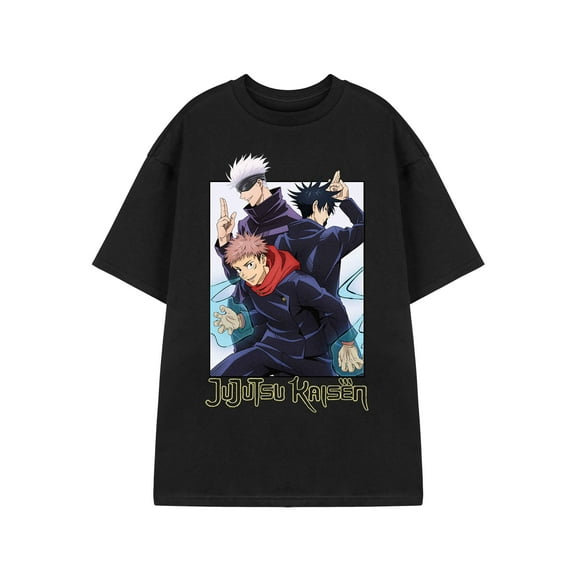Jujutsu Kaisen T-Shirt à Manches Courtes Noir pour Hommes