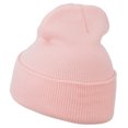 thumbnail image 3 of Kiss Me Embroidered Long Knit Beanie - Pink OSFM, 3 of 5