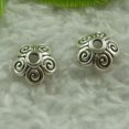 thumbnail image 1 of HOOUN 760 Pcs Capuchons de Perles d'Argent du tibet 10x4 mm B3942, 1 of 3