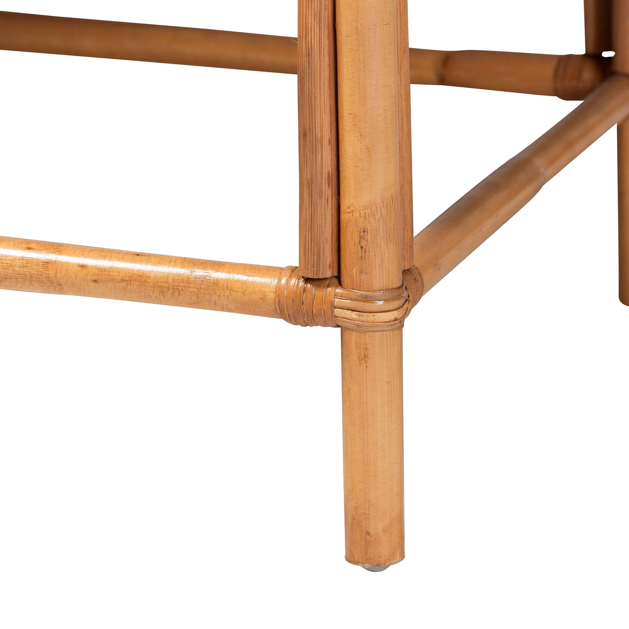 bali & pari Adisa Boho Dining Bench, Light Honey