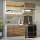 thumbnail image 1 of Cocina Integral Completa 200cm Glamy Madesa 08 - Blanco/Marrón, 1 of 10