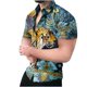 thumbnail image 1 of Camisas Para Hombre Cárdigan Hawaiano de Manga Corta Para La Playa Camisa Con Cuello Alto Impreso Camisas Casuales Con Botones Hacia Abajo Odeerbi ODB124706, 1 of 4