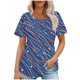 thumbnail image 1 of Tops Cortos para las Mujeres Cuello Redondo Suelto Impreso de Manga Corta, Tops Sueltos para las Mujeres, 1 of 5
