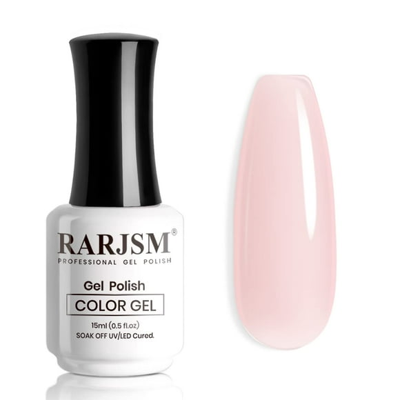 Esmalte en gel RARJSM Sheer Nude Jelly, rosa claro, 15 ml