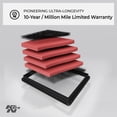 thumbnail image 3 of K&N Engine Air Filter: High Performance, Premium, Washable, Replacement Filter: 1985-2003 MAZDA (RX-7, RX-7 II, RX-7 III, Luce), 33-2017, 3 of 9