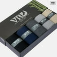thumbnail image 4 of VRD Mens Dress Socks Bamboo Rayon 5-Pack Crew Socks Mid-Calf Length Fits Shoe Size 8-13 Gift Box, 4 of 7