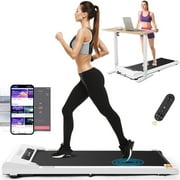 Tikmboex Walking Pad Treadmill Under Desk Treadmills for Home,Smart App Remote Control 2.5HP Electric Jogging Running Machine with LED Display