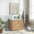 thumbnail image 3 of Vinnova San 36" Single Sink Wood Bath Vanity with Grain Stone in Brown/White, 3 of 16